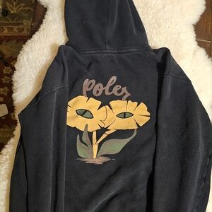 Poler Black Hoodie with White Logo